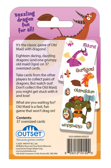 Dragons Old Maid Card Game