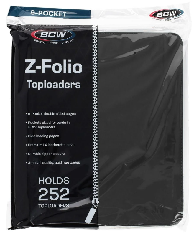 Z-Folio 9-Pocket LX Album - Toploaders - Black