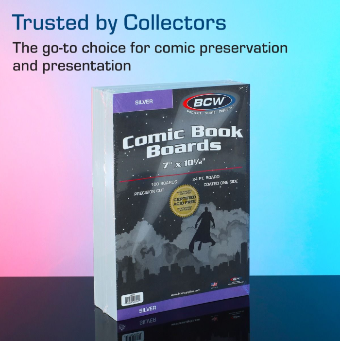 Silver Comic Backing Boards (pk of 100)