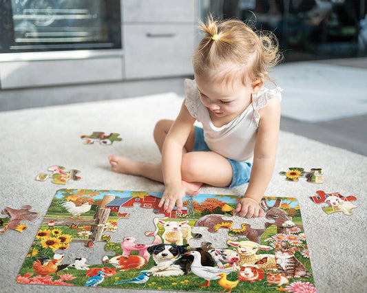 Farmyard Greetings (35pc) Floor Puzzle - Ages 3+