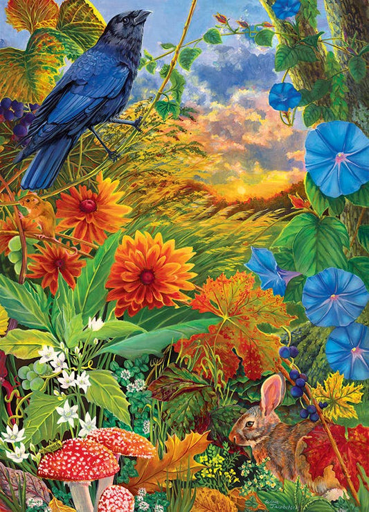 Woodland Gathering - 1000pc-Puzzle By Wava Jacobchick