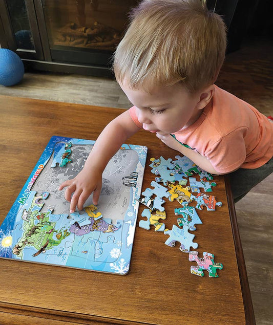 World Map (tray) 35pc puzzle
