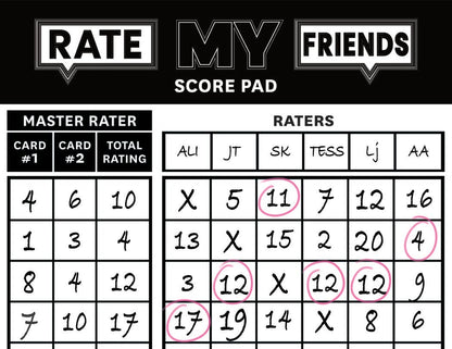 RATE MY FRIENDS | ON-THE-GO EDITION: Tuck Box Adult Game