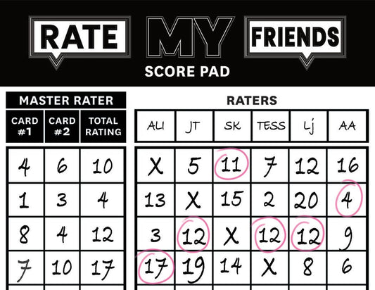 RATE MY FRIENDS | ON-THE-GO EDITION: Tuck Box Adult Game