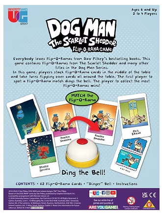 Dog Man The Scarlet Shedder Flip-O-Rama Game