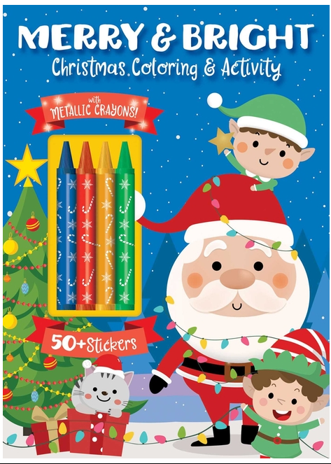 Merry & Bright Christmas  Coloring Book