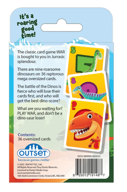 Dinosaur War Card Game