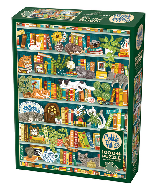 The Purrfect Bookshelf (1000 Piece)