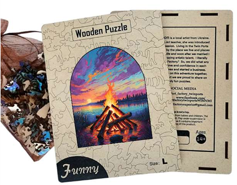 Bonfire Wooden Puzzle