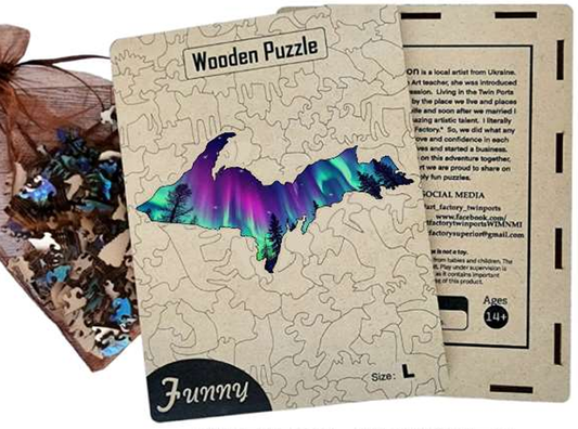 UP Lights Wooden Puzzle