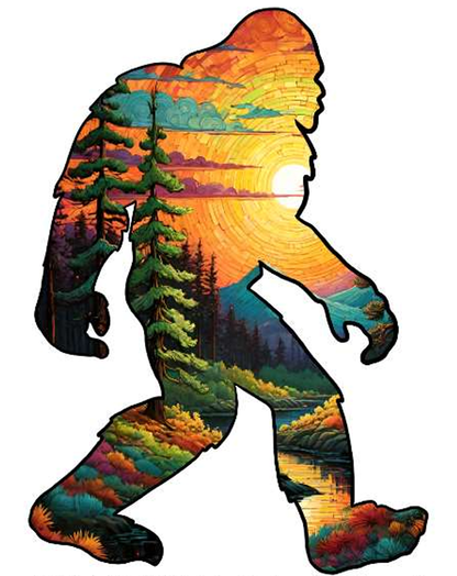 Sasquatch Sunset Wooden Puzzle