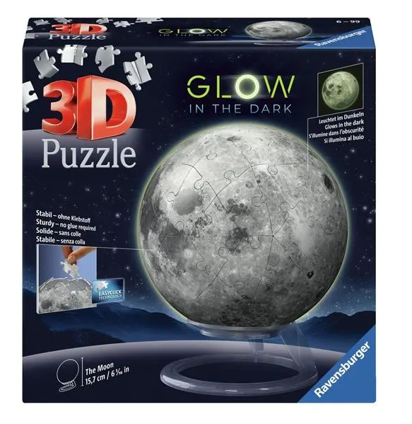 Glow In The Dark Moon 3D Puzzle
