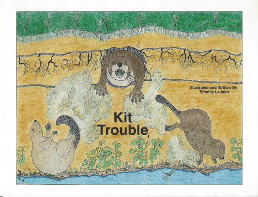 Kit Trouble Hardcover Book - W/ Coloring Book