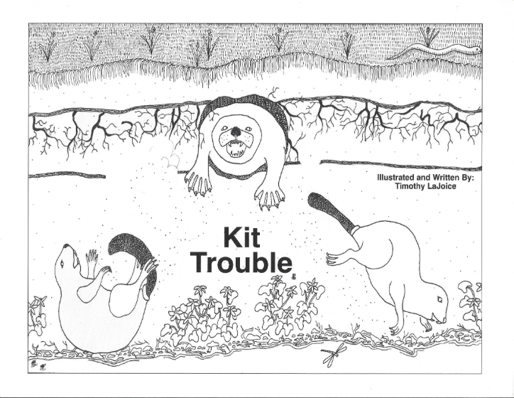 Kit Trouble Hardcover Book - W/ Coloring Book