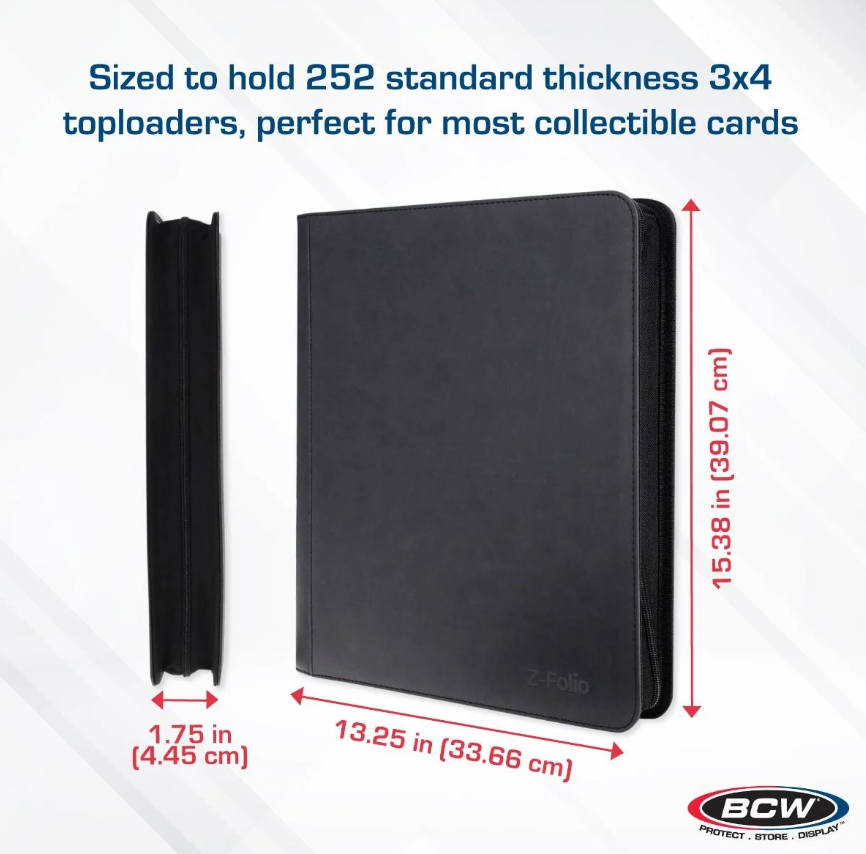 Z-Folio 9-Pocket LX Album - Toploaders - Black