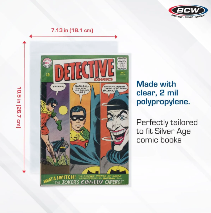 Silver/Regular Comic Bags (pk of 100)