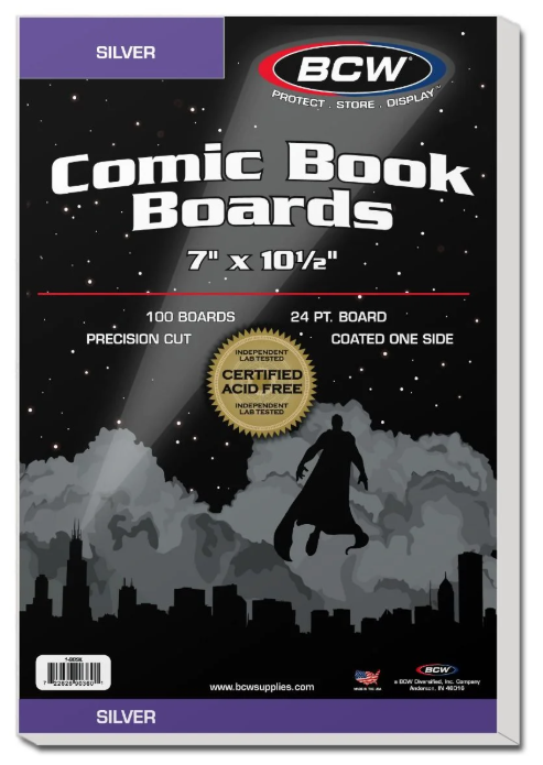 Silver Comic Backing Boards (pk of 100)