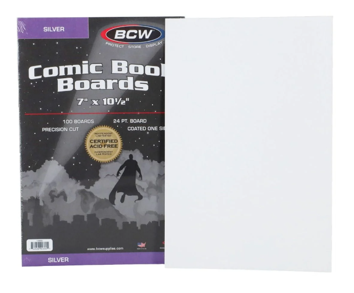 Silver Comic Backing Boards (pk of 100)