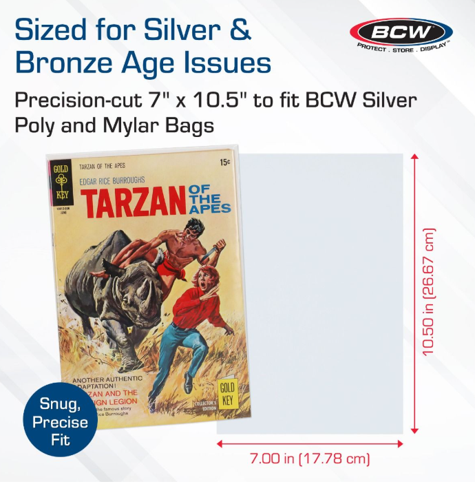 Silver Comic Backing Boards (pk of 100)