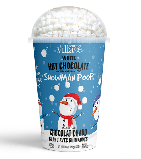 Snowman Poop Hot Chocolate Cup - White Chocolate Hot Chocolate