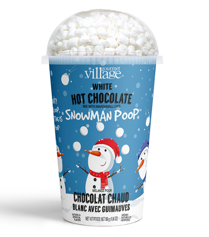 Snowman Poop Hot Chocolate Cup - White Chocolate Hot Chocolate