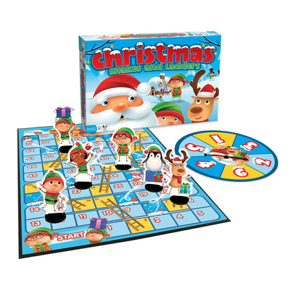 Christmas Snakes and Ladders Board Game For Ages 3+