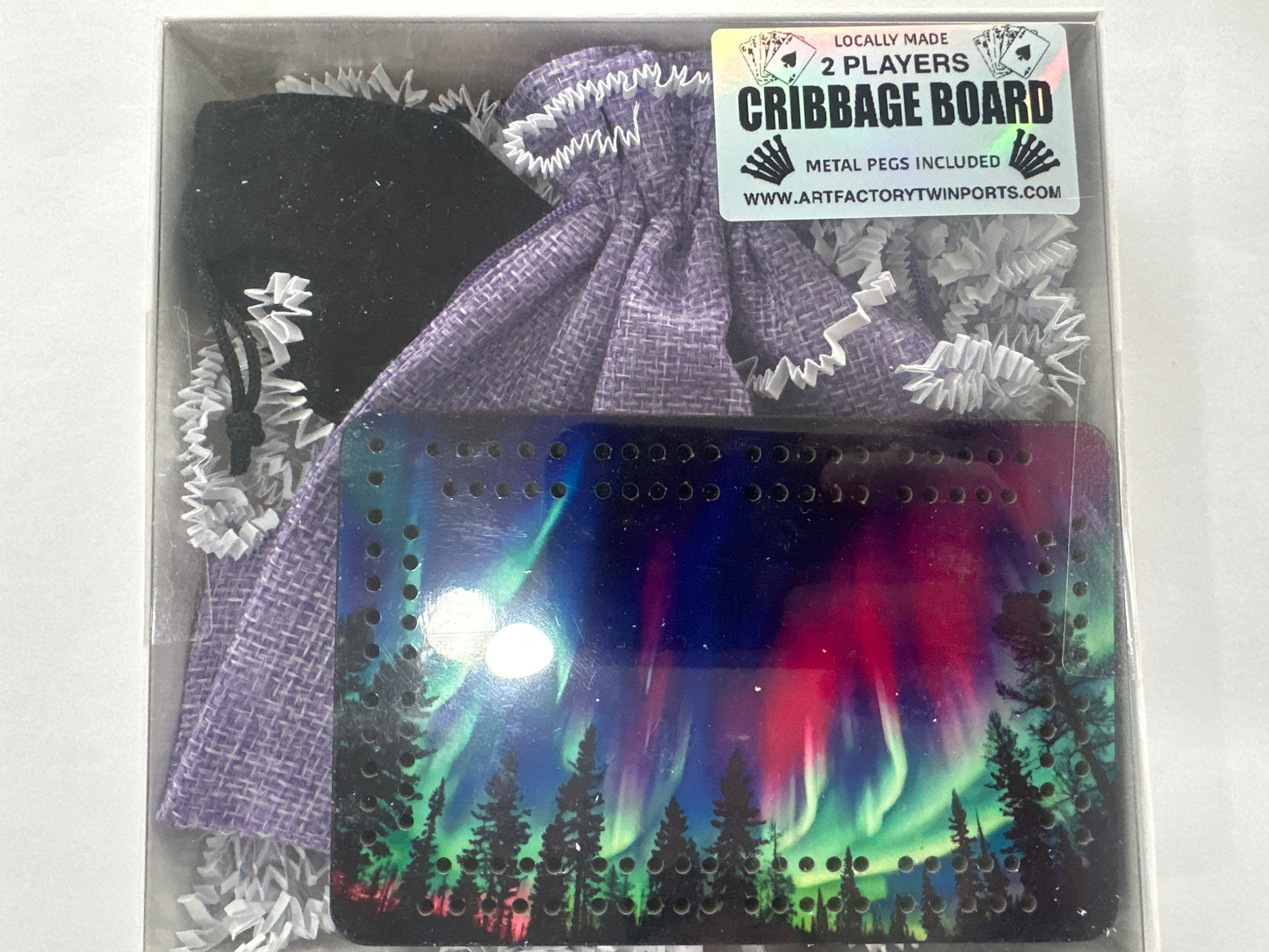 Northern Lights Travel Cribbage Board