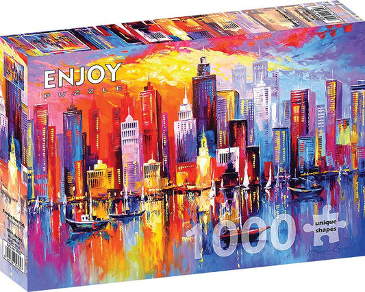 Evening New York 1000pc Enjoy Puzzle