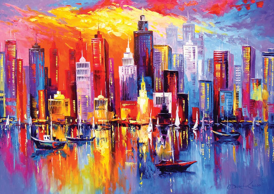 Evening New York 1000pc Enjoy Puzzle