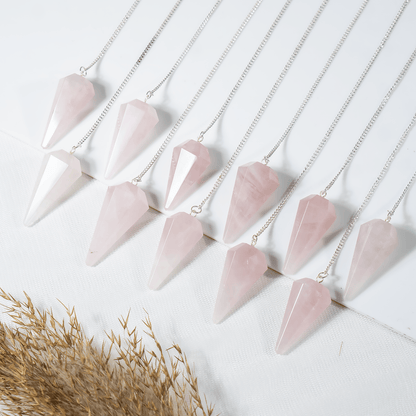 Dowsing Pendulum | Rose Quartz