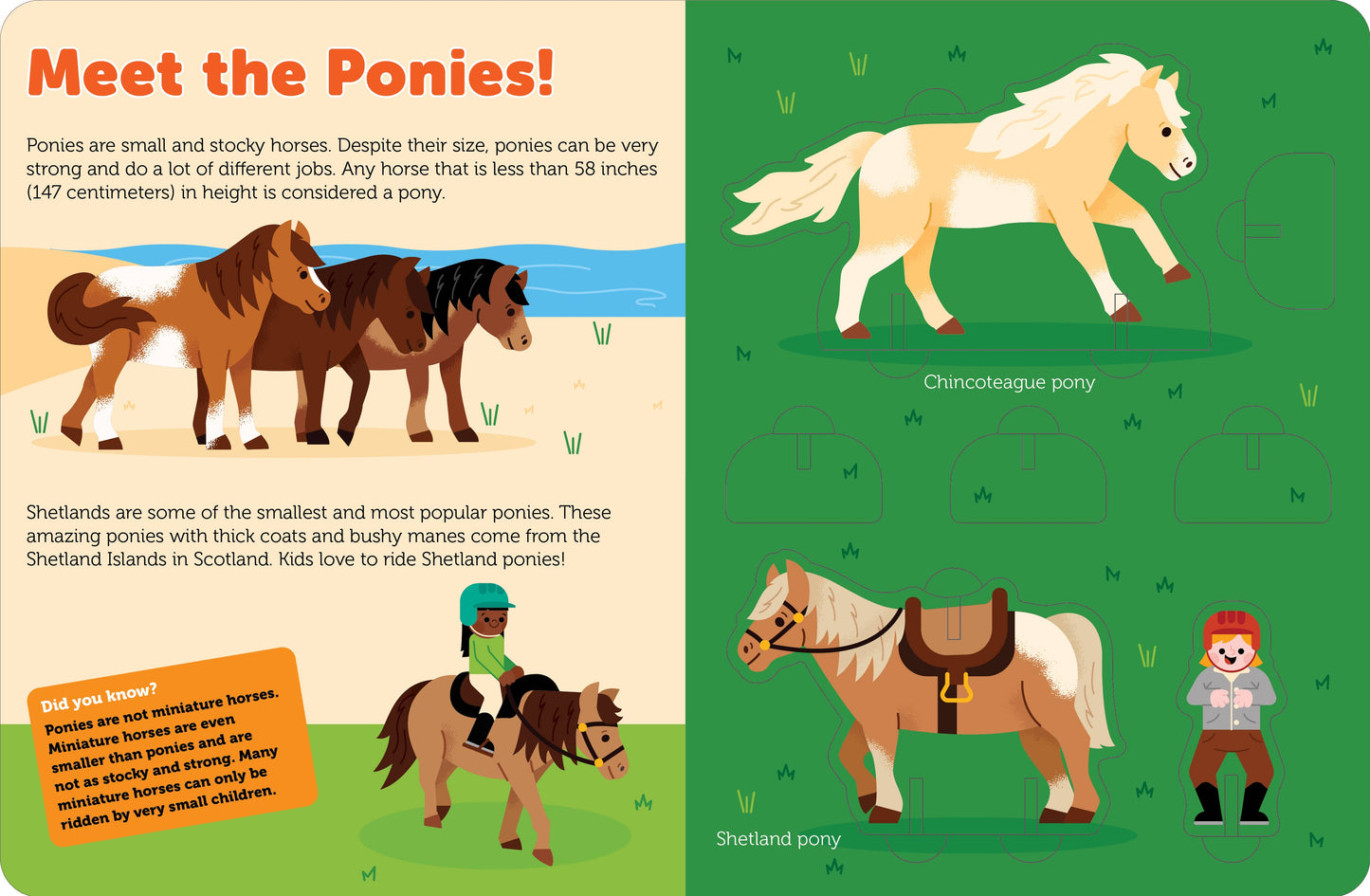 Pop Out Horses