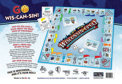Wisconsin-Opoly (state) Board Game