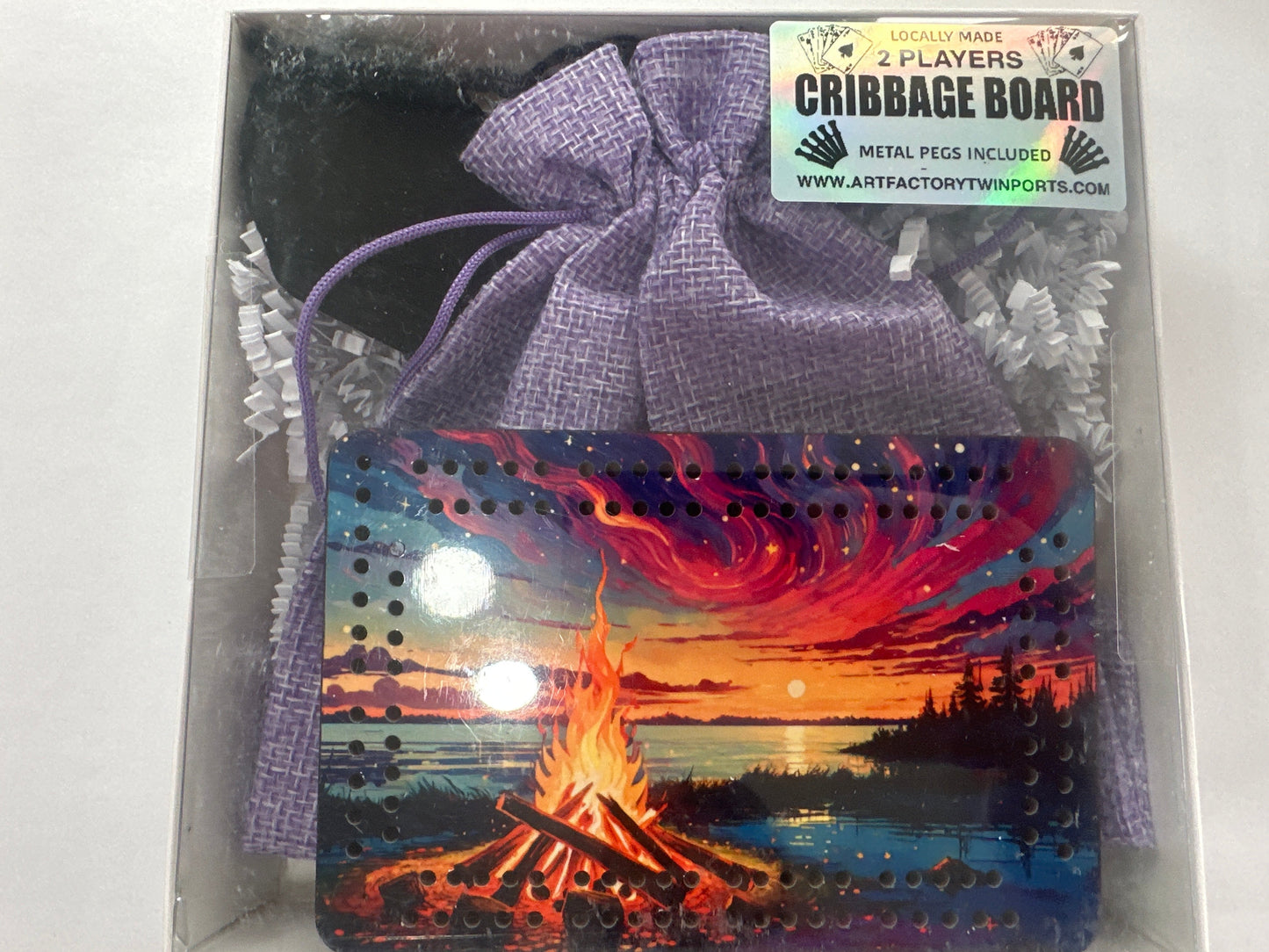 Bonfire Travel Cribbage Board