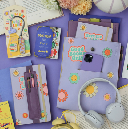 Bookaroo Good Vibes Books and Stuff Pouch