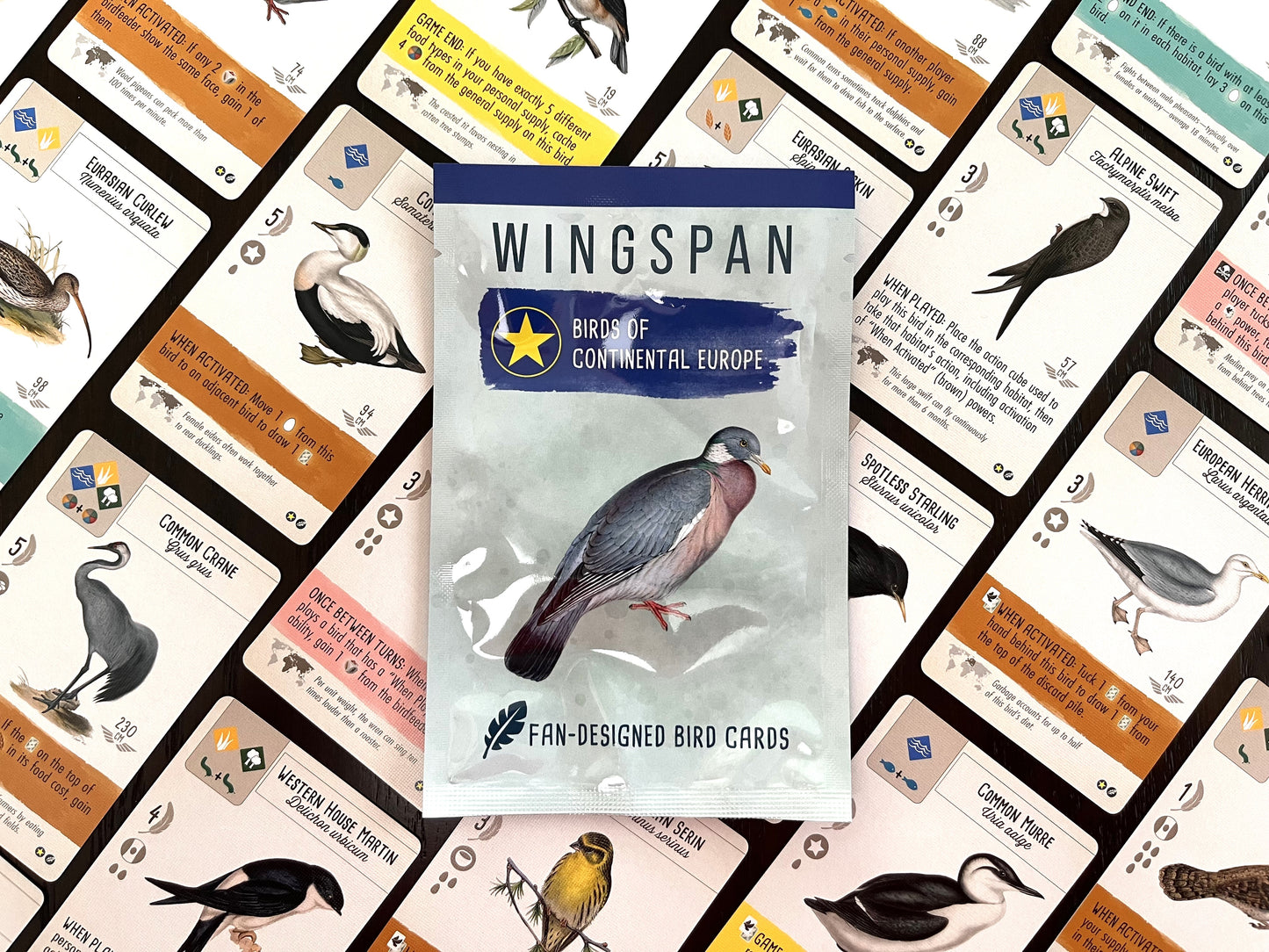 Wingspan Fan-Designed Bird Packs: Birds of Continental Europe