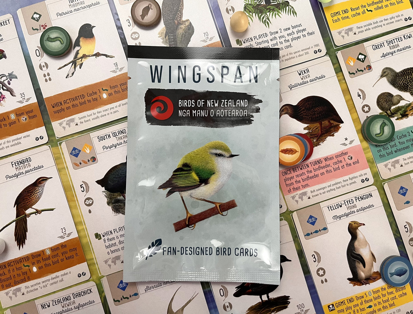 Wingspan Fan-Designed Bird Packs: Birds of New Zealand