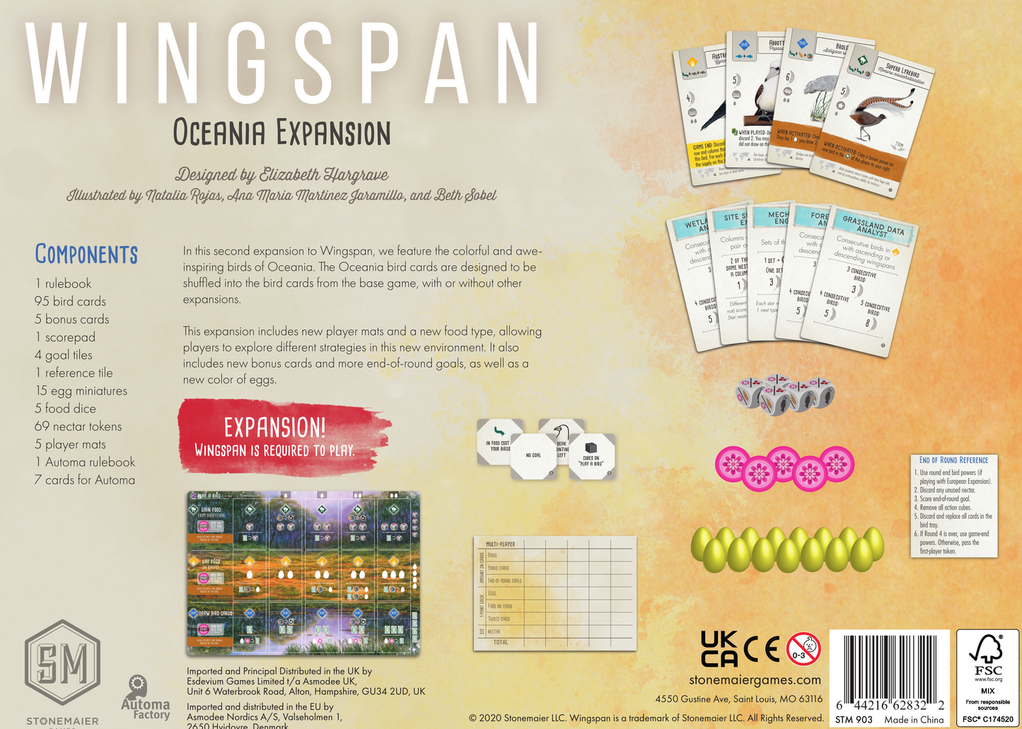 Wingspan Oceania Expansion