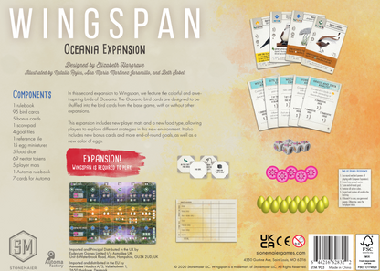 Wingspan Oceania Expansion