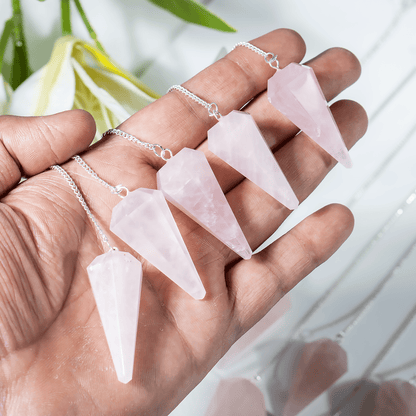 Dowsing Pendulum | Rose Quartz