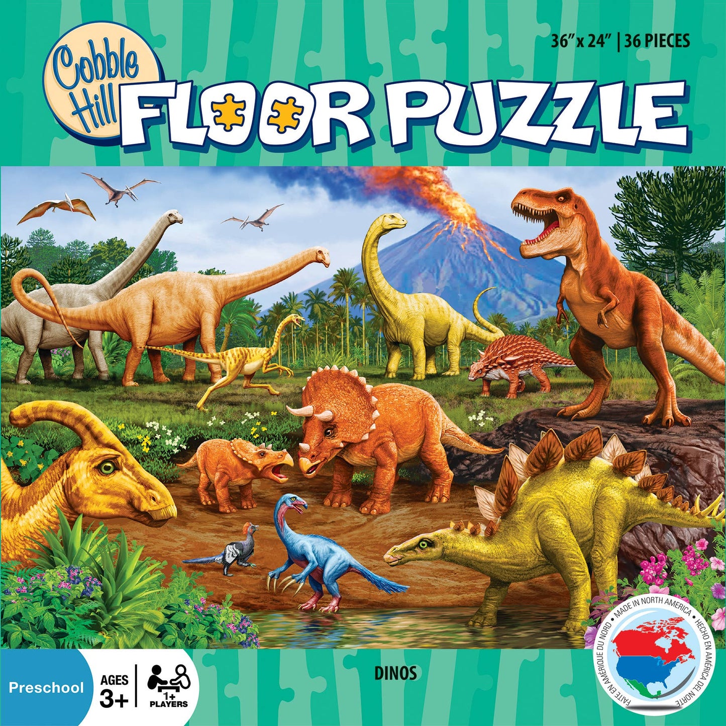 Dinos 36pc floor puzzle