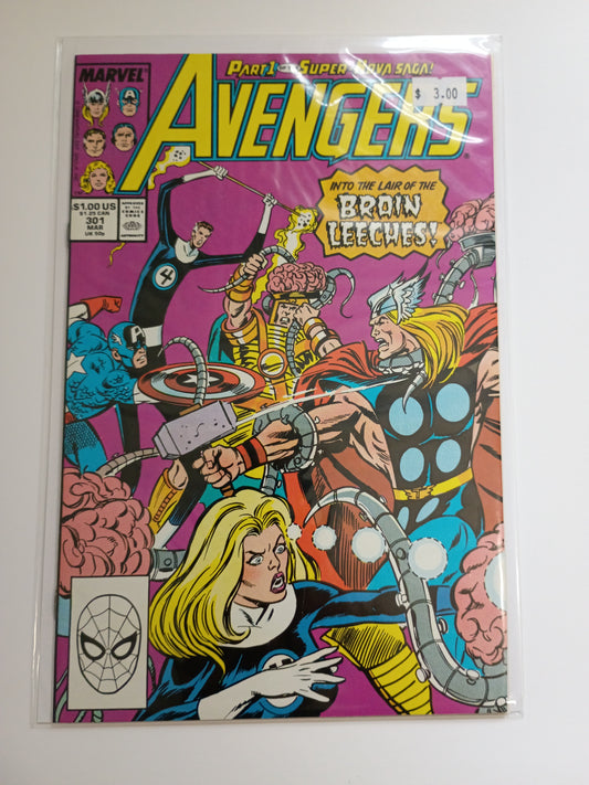 The Avengers - Vol 301 - Part 1 of the Super-Nova Saga - Into the Lair of the Brain Leeches